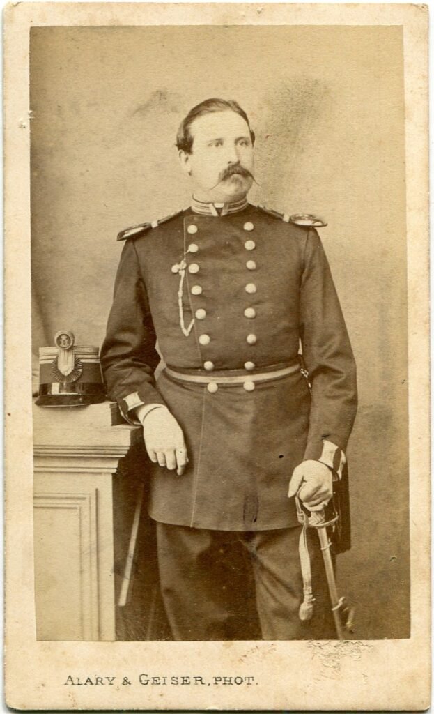 Linperty officier Danois à Alger 11 fevrier 1866.